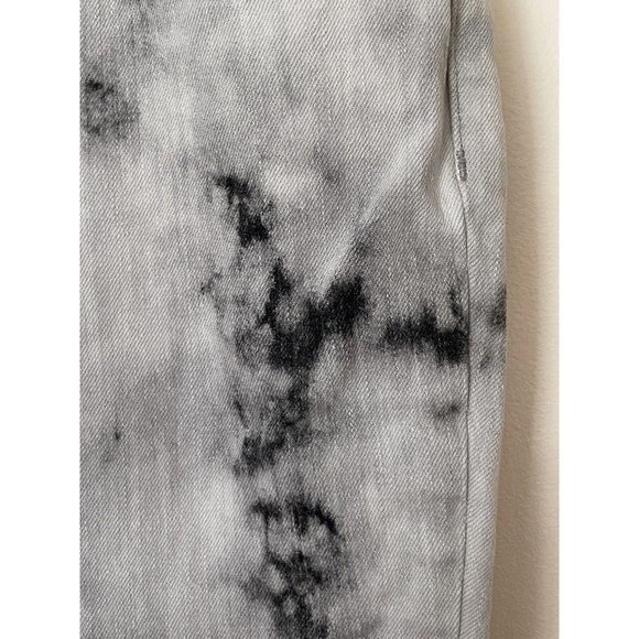 J Brand Aubrey Ankle Jeans Dark Sonic Women's Size 28 Black White Acid Wash Crop - Picture 12 of 12